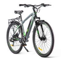 Электровелосипед Eltreco Ultra Max Pro серо-зеленый